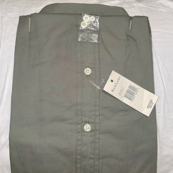 Ralph Lauren Men's Olive Button Down Shirt - Picture 7 of 9